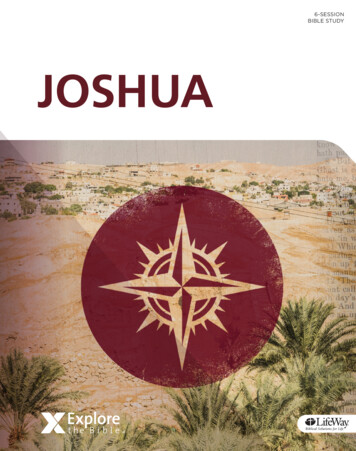 6-SESSION BIBLE STUDY JOSHUA