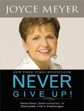 Joyce Meyer Never Give Up - KaruCU
