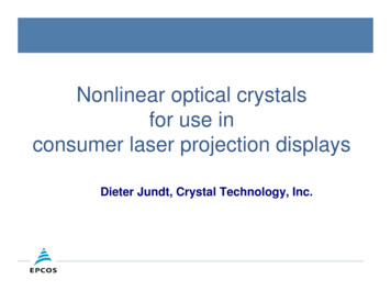 Nonlinear Optical Crystals For Use In Consumer Laser .