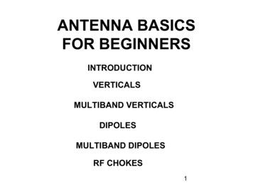 ANTENNA BASICS FOR BEGINNERS - Top Band Hams