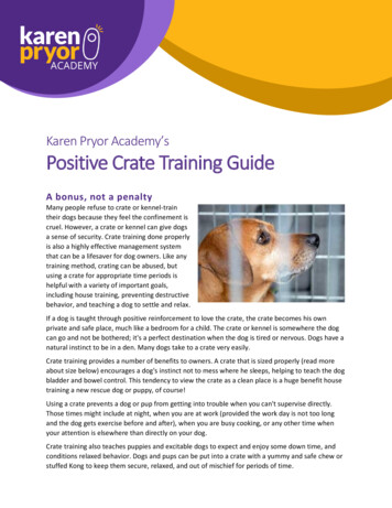 Karen Pryor Academy’s Positive Crate Training Guide