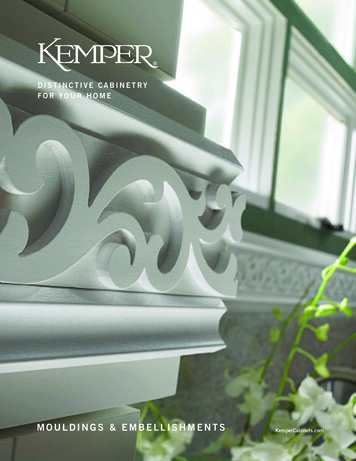 DISTINCTIVE CABINETRY FOR YOUR HOME - Kemper