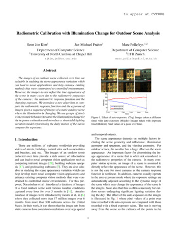 Radiometric Calibration With Illumination Change For .