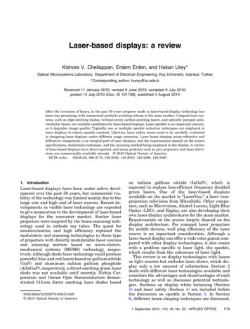 Laser-based Displays: A Review