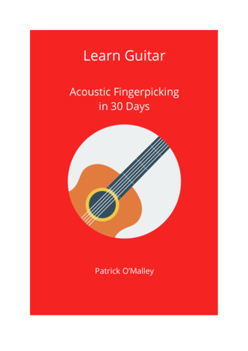 CHAPTER ONE - Learn Guitar Fingerpicking