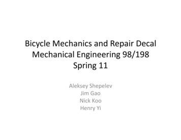 Bicycle Mechanics And Repair Decal Mechanical Engineering .