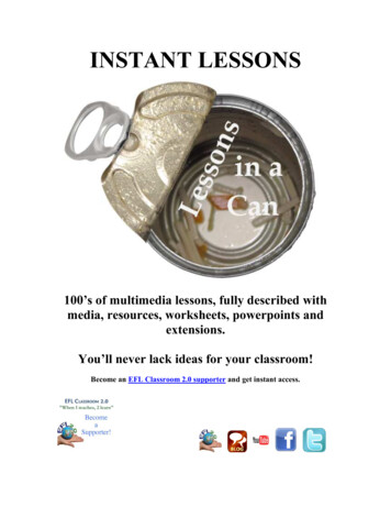 INSTANT LESSONS - EFL Classroom