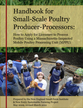 Handbook For Small-Scale Poultry Producer-Processors