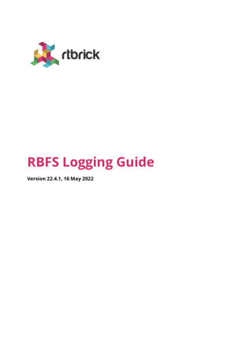 RBFS Logging Guide