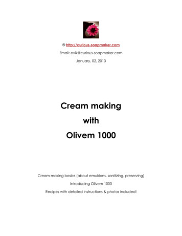 Cream Making With Olivem 1000 - Curious Soapmaking And .
