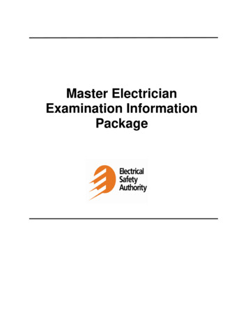 Master Electrician Examination Information Package