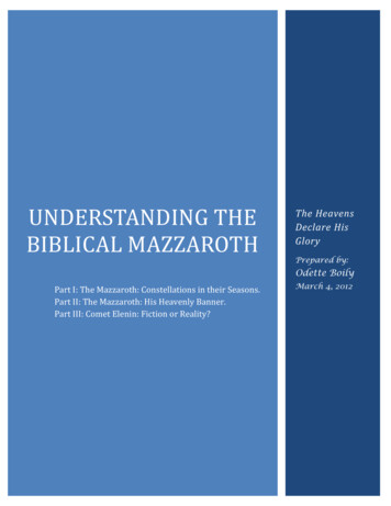Understanding The Biblical Mazzaroth - Numbers1317