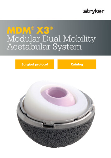 MDM X3 Modular Dual Mobility Acetabular System