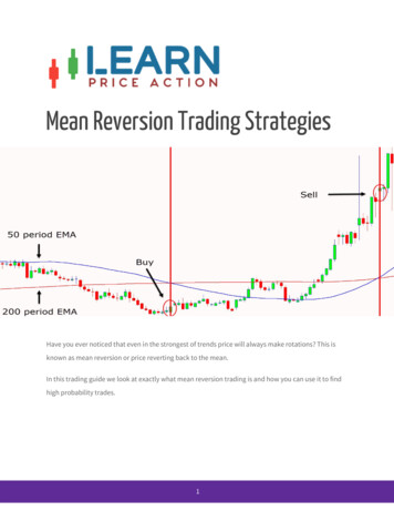 Mean Reversion Trading Strategies - Learn Price Action