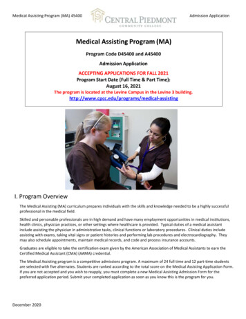 Medical Assisting Program (MA)