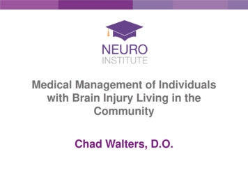 Medical Management Of Individuals With Brain Injury Living In The .
