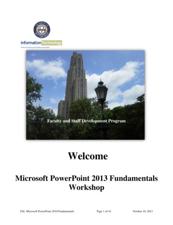 Microsoft PowerPoint 2013 Fundamentals Manual