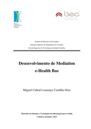 Desenvolvimento De Mediation E-Health Bus