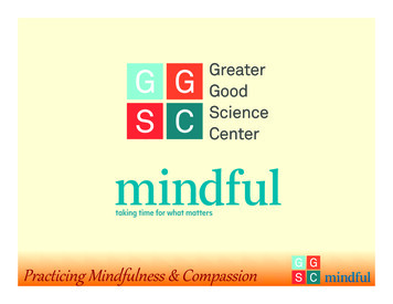 Practicing)Mindf-lness)&)Compassion)