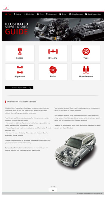 Overview Of Mitsubishi Services