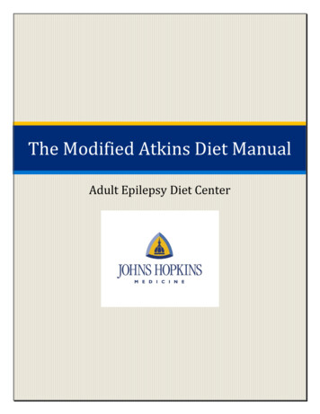 The Modified Atkins Diet Manual