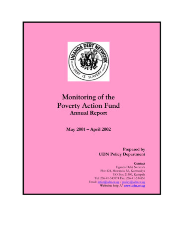 Monitoring Of The Poverty Action Fund - International Budget Partnership