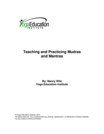 Teaching And Practicing Mudras And Mantras - Yoga Education