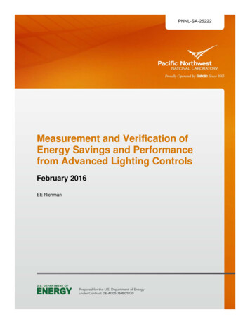 Measurement And Verification Of Energy Savings And .