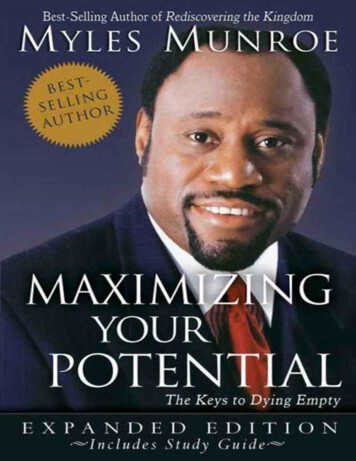 Myles Munroe Maximizing Your Potential - The Altar