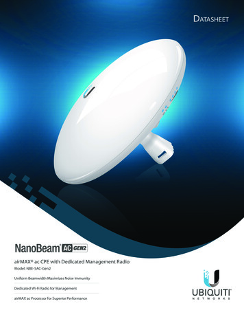 NanoBeam 5AC Gen 2 Datasheet - Ubiquiti