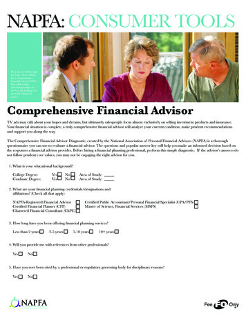Comprehensive Financial Advisor - FeeOnlyNetwork 