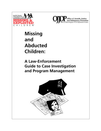 Missing And Abducted Children
