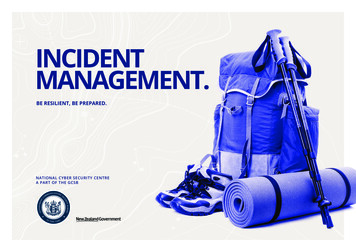 Incident Management. - Ncsc