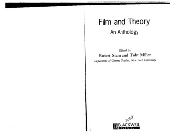 Film And Theory - Columbia University