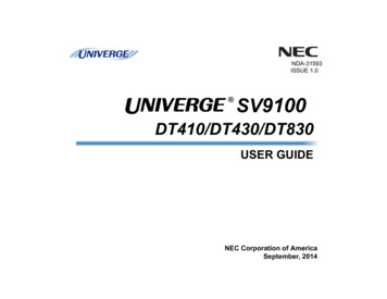 NEC DT400 Phone Manual - R.I. Telephone