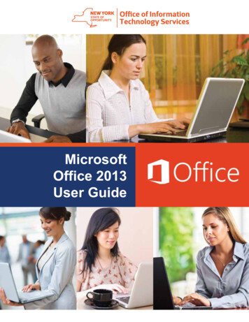 Microsoft Office 2013 User Guide - New York State Office .