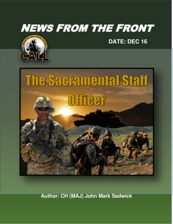 NEWS FROM THE RONT - United States Army