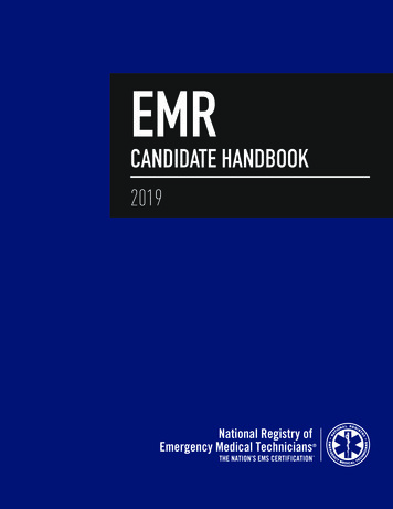 1 EMR - National Registry Of Emergency Medical Technicians