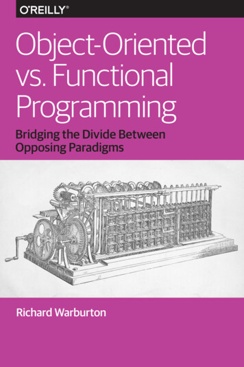 Object-Oriented Vs. Functional Programming