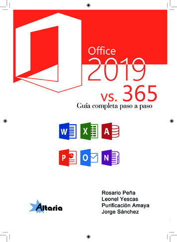 OFFICE 2019 Vs. 365. Guía Completa Paso A Paso