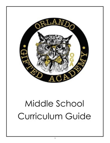 Middle School Curriculum Guide