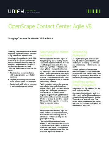 OpenScape Contact Center Agile V8 - Atos Unify
