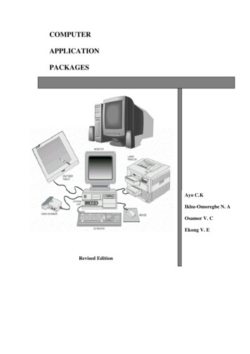 COMPUTER APPLICATION PACKAGES