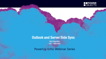 OUTLOOK AND SERVER SIDE SYNC Outlook And Server Side Sync