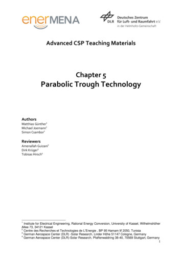 Chapter 5 Parabolic Trough Technology