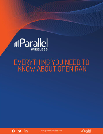 EVERYTHING YOU NEED TO KNOW ABOUT OPEN RAN