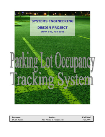 SYSTEMS ENGINEERING DESIGN PROJECT