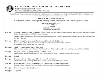 California Program On Access To Care California Policy Research .