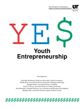 YE Youth Entrepeneurship - UT Extension