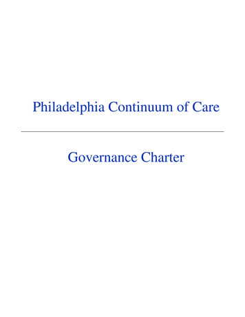 Philadelphia CoC Governance Charter